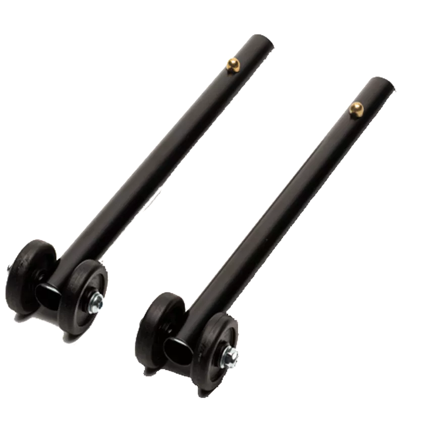 Rear Straight Anti-Tipper w/Wheels, Pair