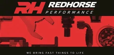 Red Horse Performance 1290-08-2 PTFE Reusable Hose End Black, 1 Pack