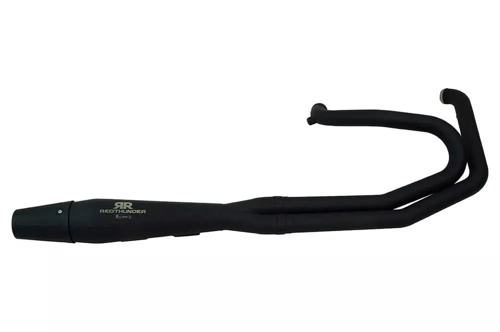 RED THUNDER 2:1 EXHAUST CLASSIC HARLEY DAVIDSON SOFTAILS 84-17