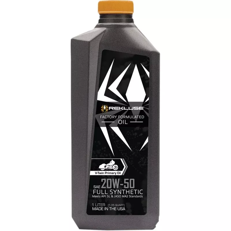 Rekluse High-Performance 20W50 Full Synthetic Primary Oil For V-Twin, 1L