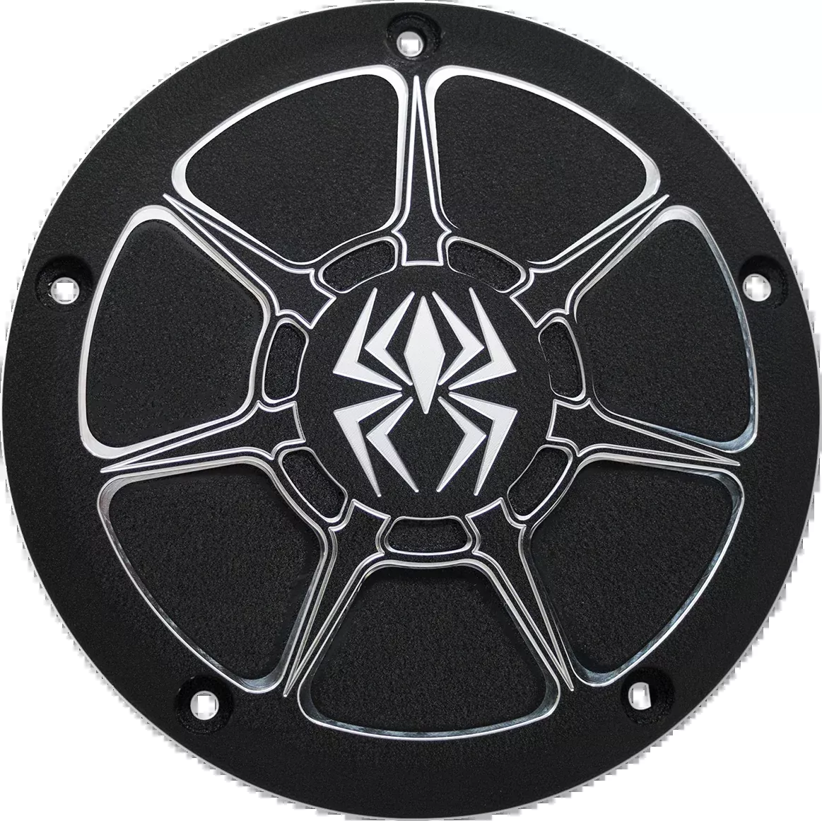 Rekluse Wrinkle Black 5-Hole Derby Cover 1999-2019 Harley Dyna Softail Touring