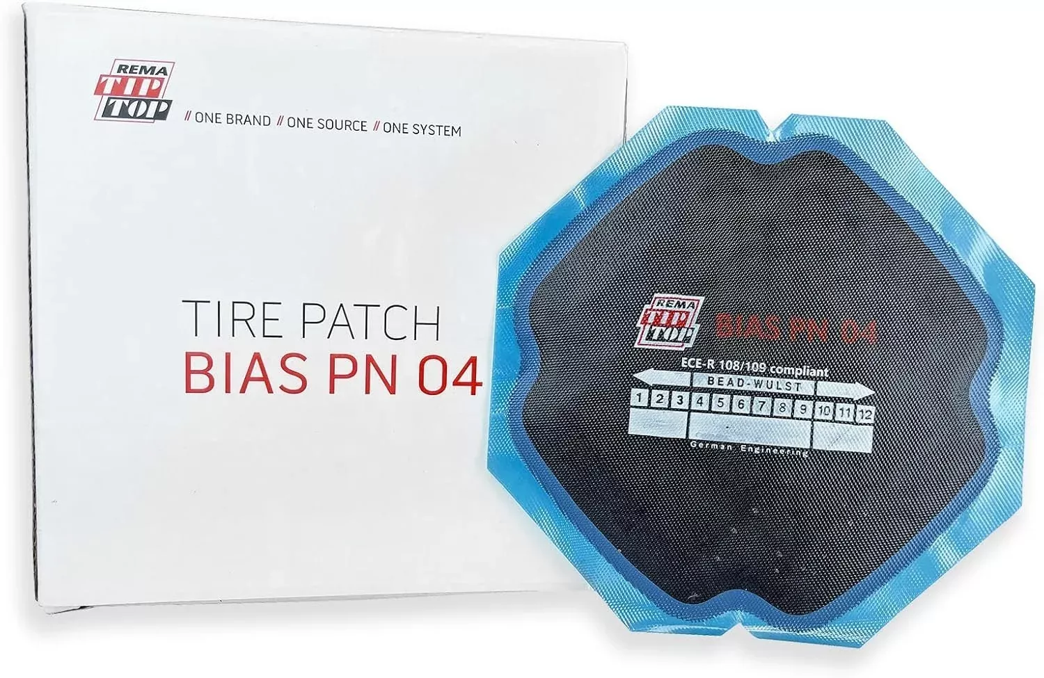 REMA TIP TOP PN-4 Square Bias Ply Tire Repair Patch 5-3/4″ 2ply – Box of 10
