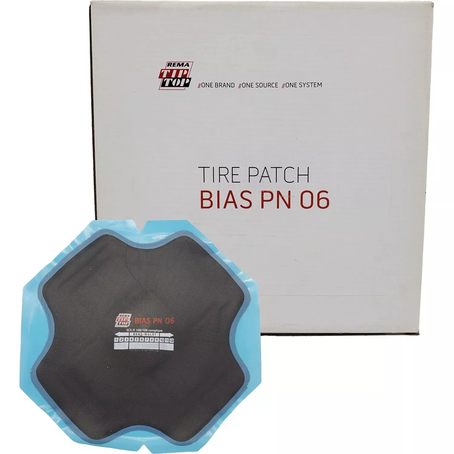 REMA TIP TOP PN-6 Square Bias Ply Tire Repair Patch 9-1/4″ 6ply – Box of 10