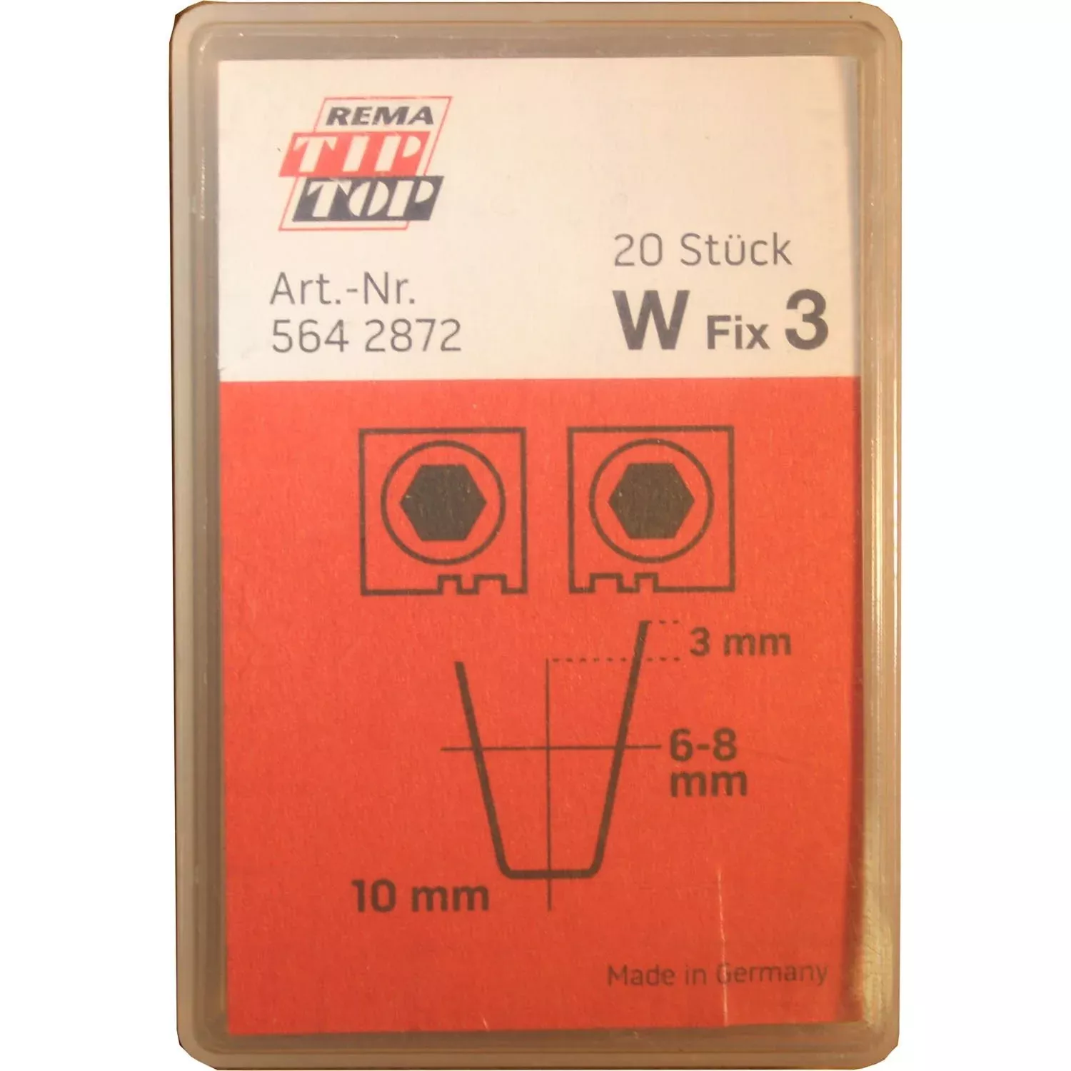 REMA TIP TOP W-3 Tire Regroover Blade 6 - 8mm Pack of 20