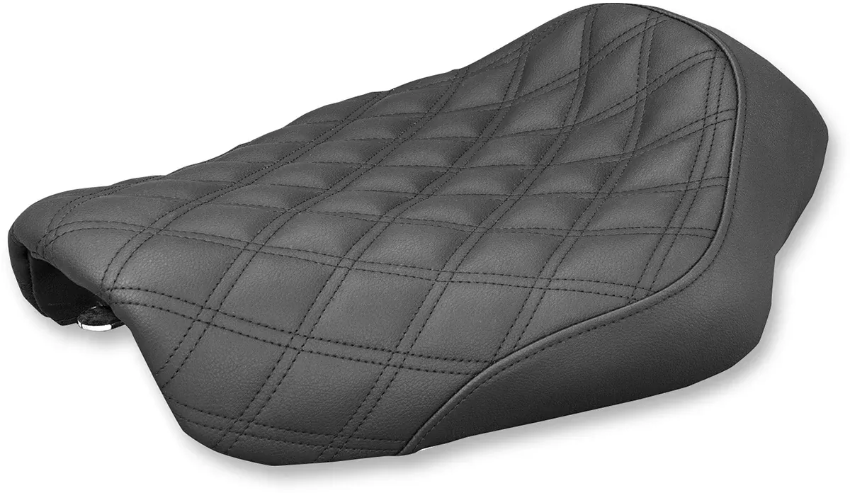 Renegade Solo Seat - Lattice Stitched - Black - Dyna '04-'05