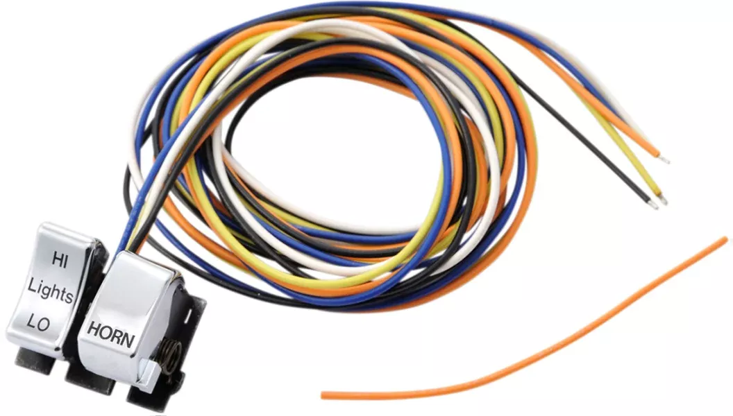 Replacement Dimmer/Horn Switches Chrome For Harley-Davidson 1984-1995