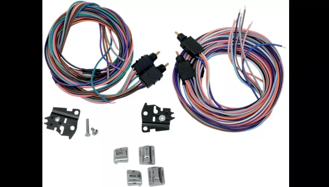 Replacement Radio/Cruise Switch Kit Chrome For Harley-Davidson 1996-2013