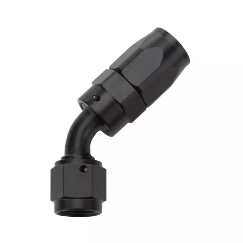 Reusable Hose End Black 45 Deg Elbow -10 ALL49334