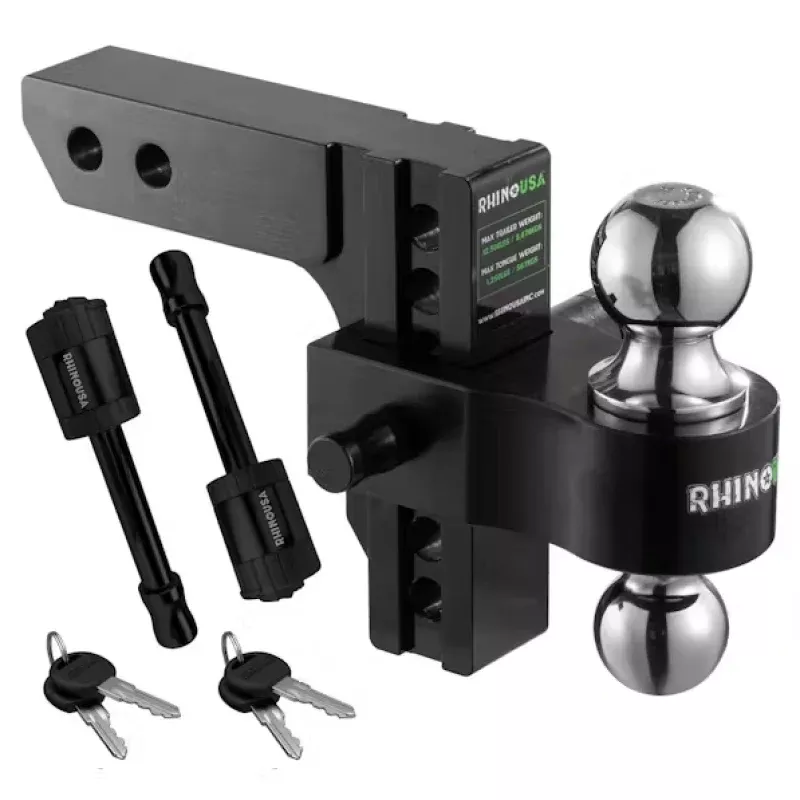 Rhino USA 10In Heavy Duty Drop Hitch – 2.5In (Black)