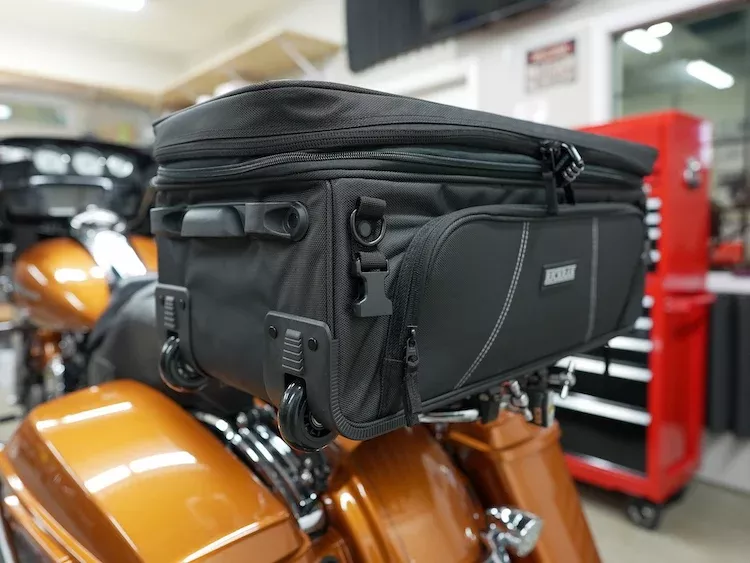 RickRak Detachable Luggage Rack for Harley Davidson King 2 Tour Up Luggage Racks-Street Glide, Road Glide, Road King Etc-With or Without Bag