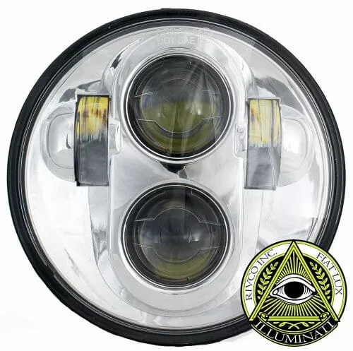 Rivco 5 3/4″ Illuminati LED Headlight-Chrome
