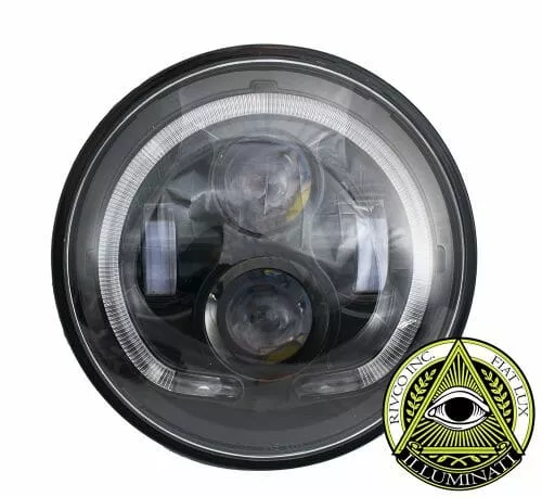Rivco 7″ Illuminati LED Headlight-Black
