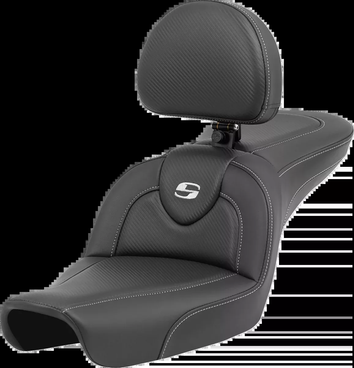 Roadsofa™ Carbon Fiber Seat - Carbon Fiber - with Backrest - FXD '96-'03