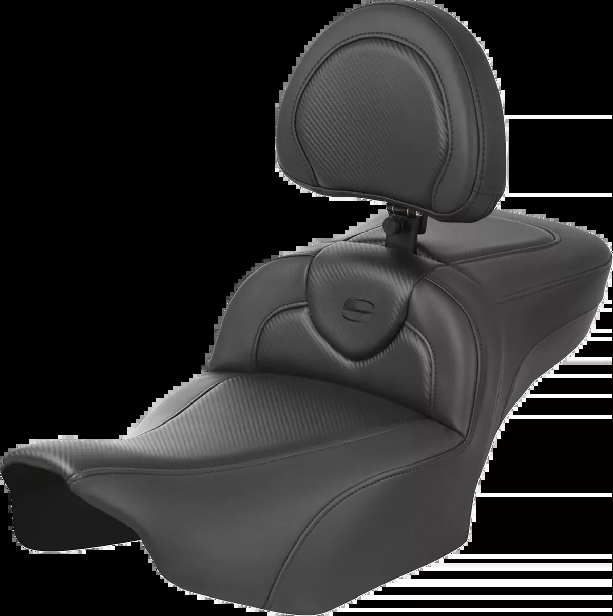 Roadsofa™ Extended Reach Seat - with Backrest - Carbon Fiber - FLTR/FLHX '23-'24