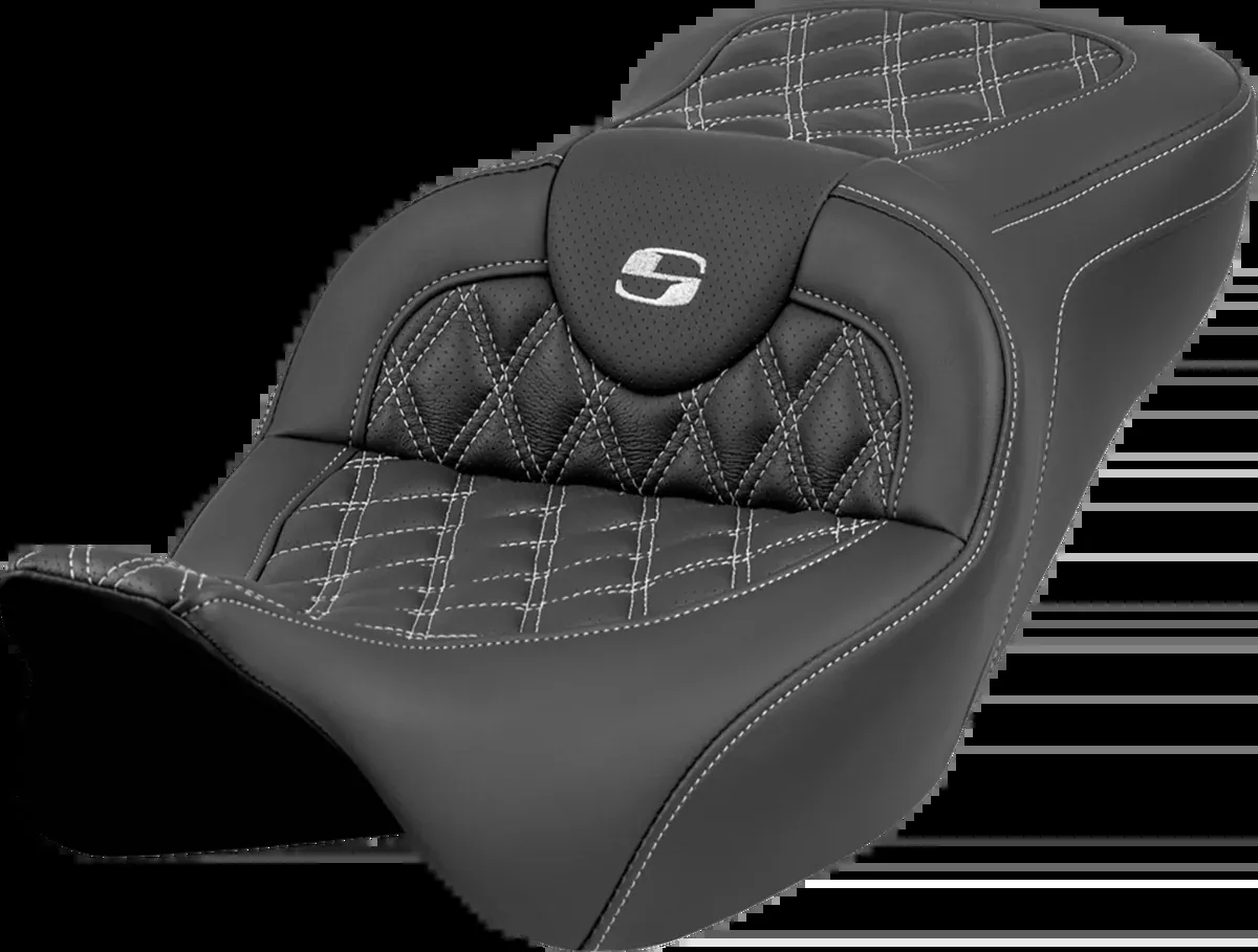 Roadsofa™ Seat - Lattice Stitch - Silver Stitch - w/o Backrest - FL '08-'23