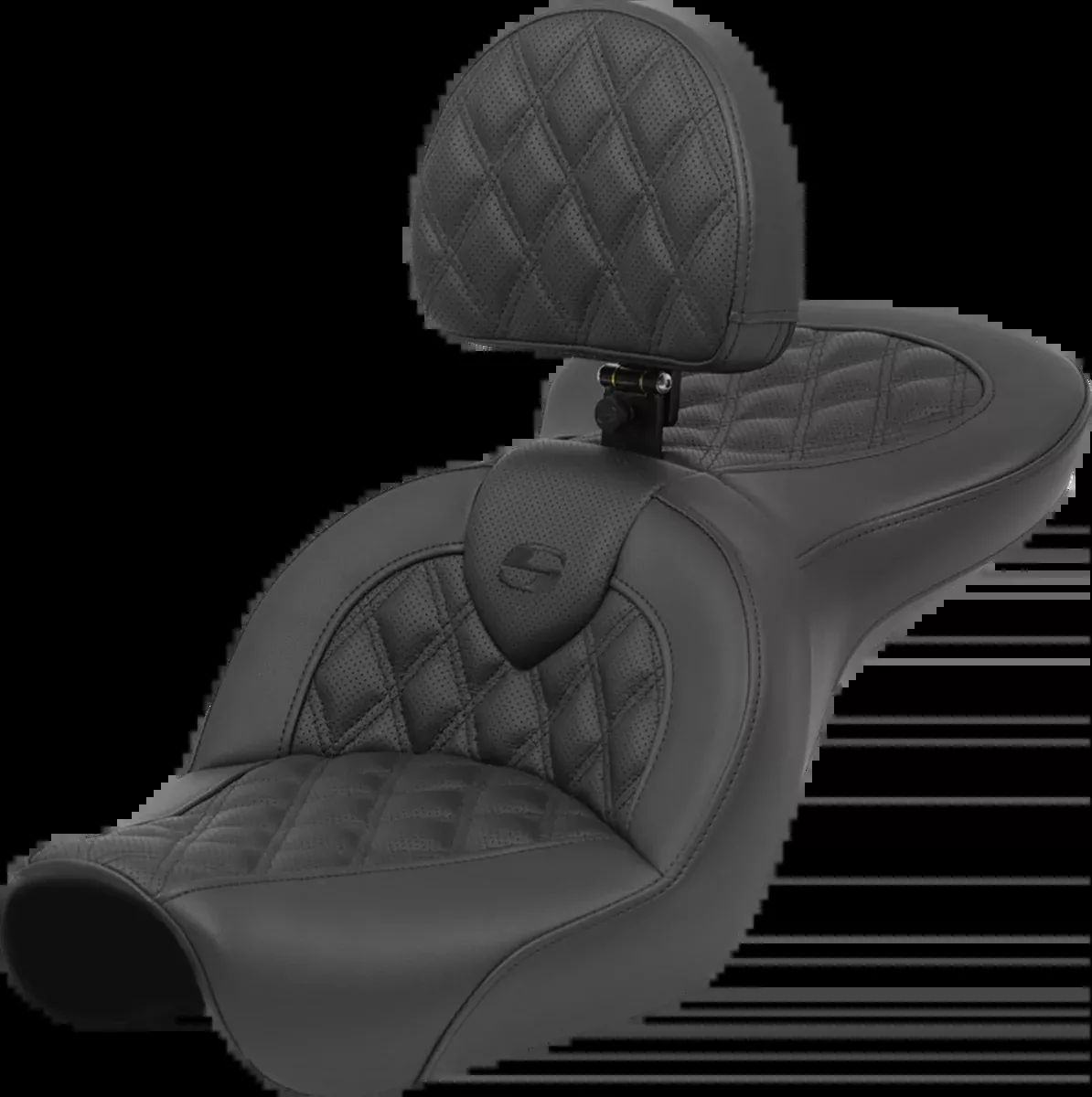 Roadsofa™ Seat - Lattice Stitch - with Backrest - FXD '04-'05