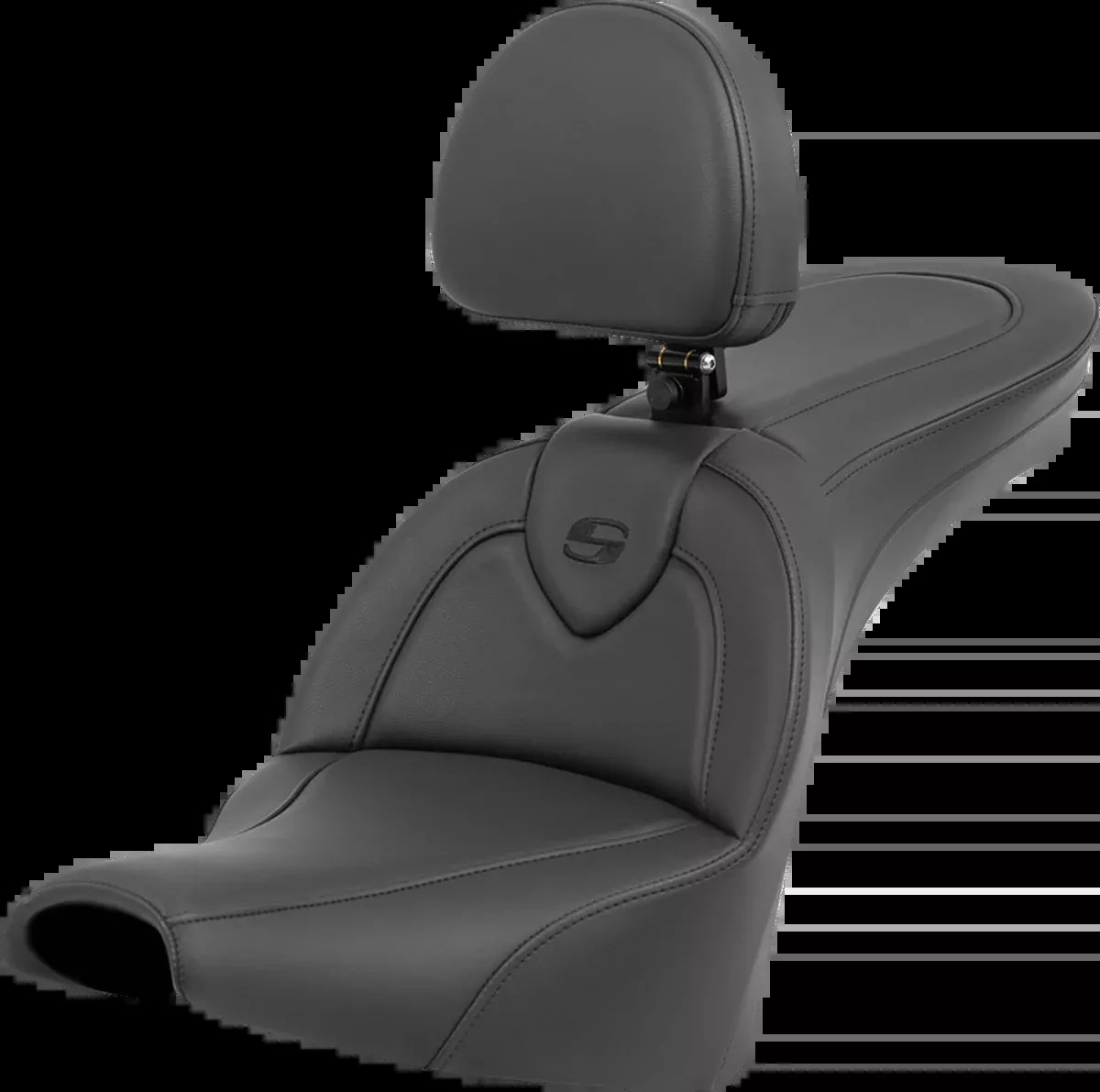 Roadsofa™ Seat - with Backrest - Black/Black Stitching - FXBB/FXST '18-'24