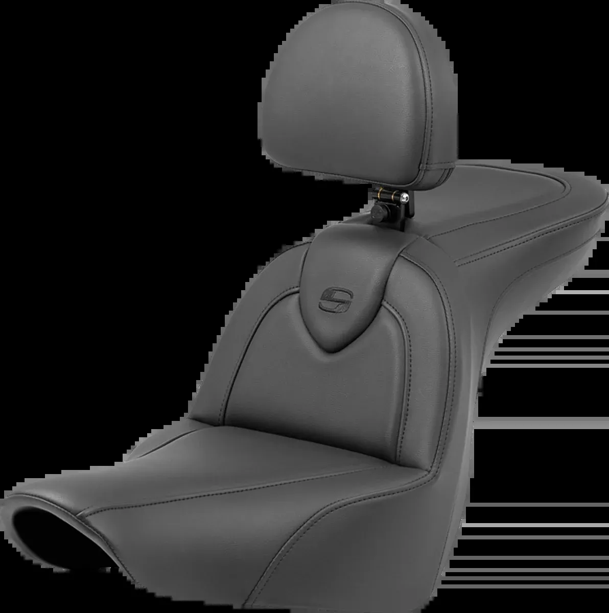 Roadsofa™ Seat - with Backrest - Black/Black Stitching - FXLR/FLSB '18-'23
