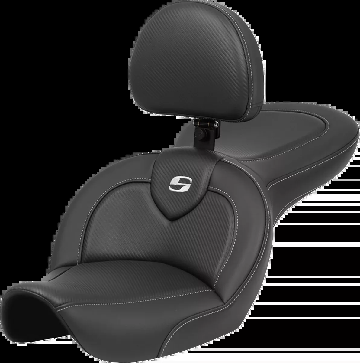 Roadsofa™ Seat - with Backrest - Carbon Fiber - FXDWG '96-'03