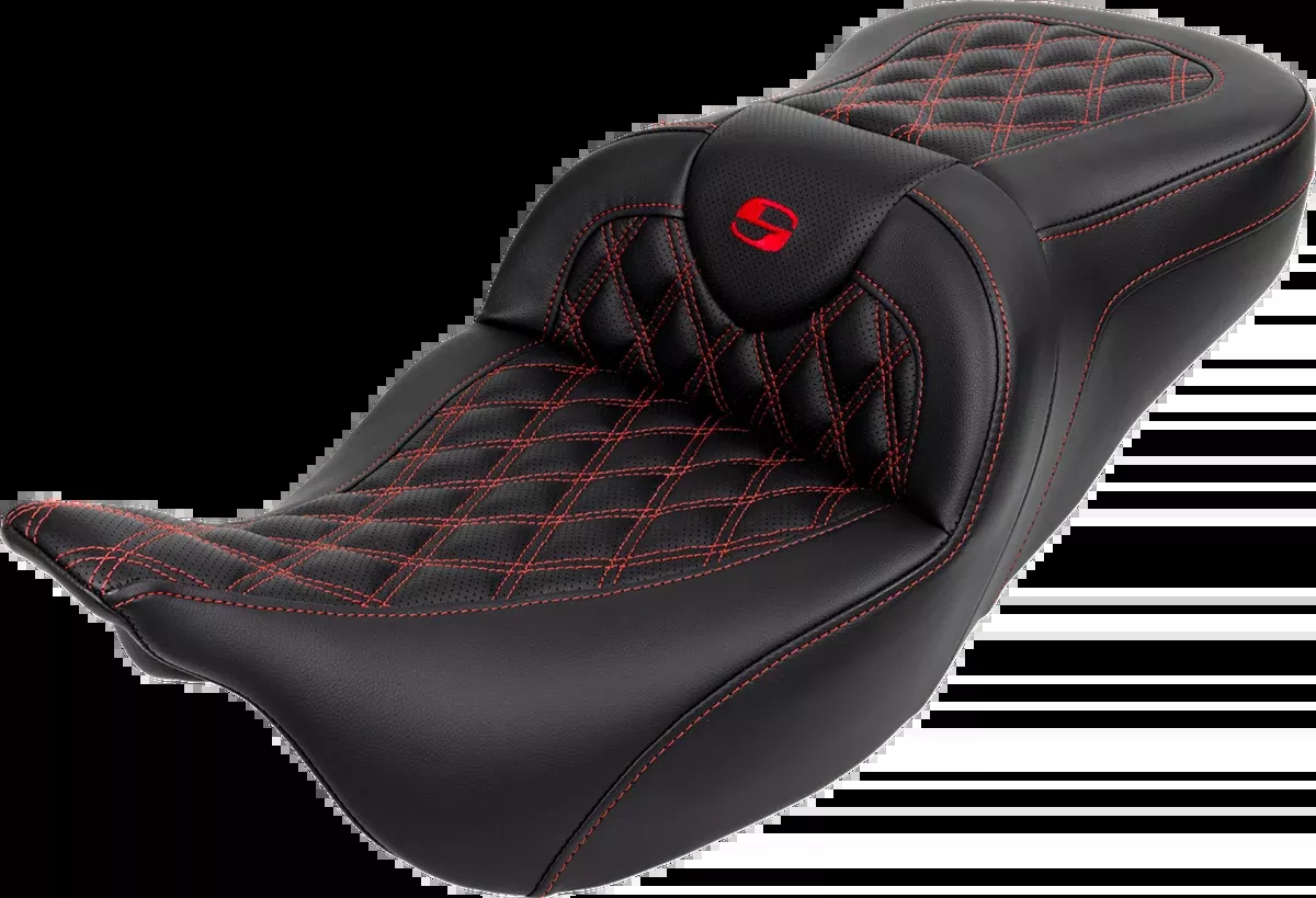 Roadsofa™ Seat - with Backrest - Red Stitch - FL '08-'23