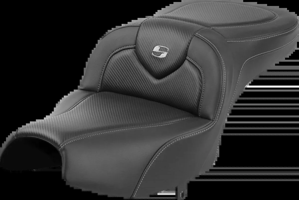 Roadsofa™ Seat - Without Backrest - Black - Carbon Fiber - Indian Pursuit '22-'24