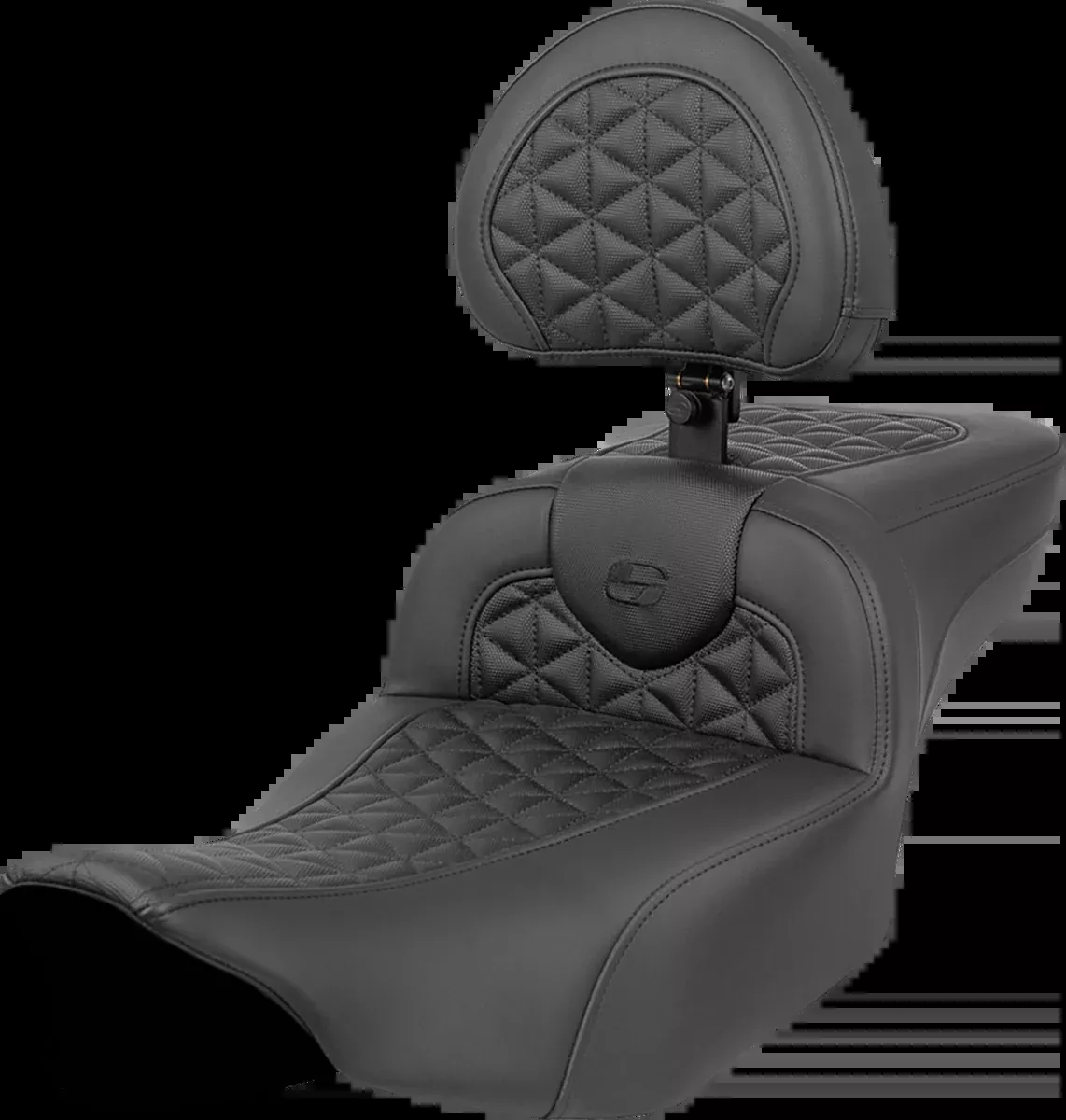 RoadSofa™ Tri Gripper Seat - Extended Reach - w/ Backrest - FLH/FLT '23-'24