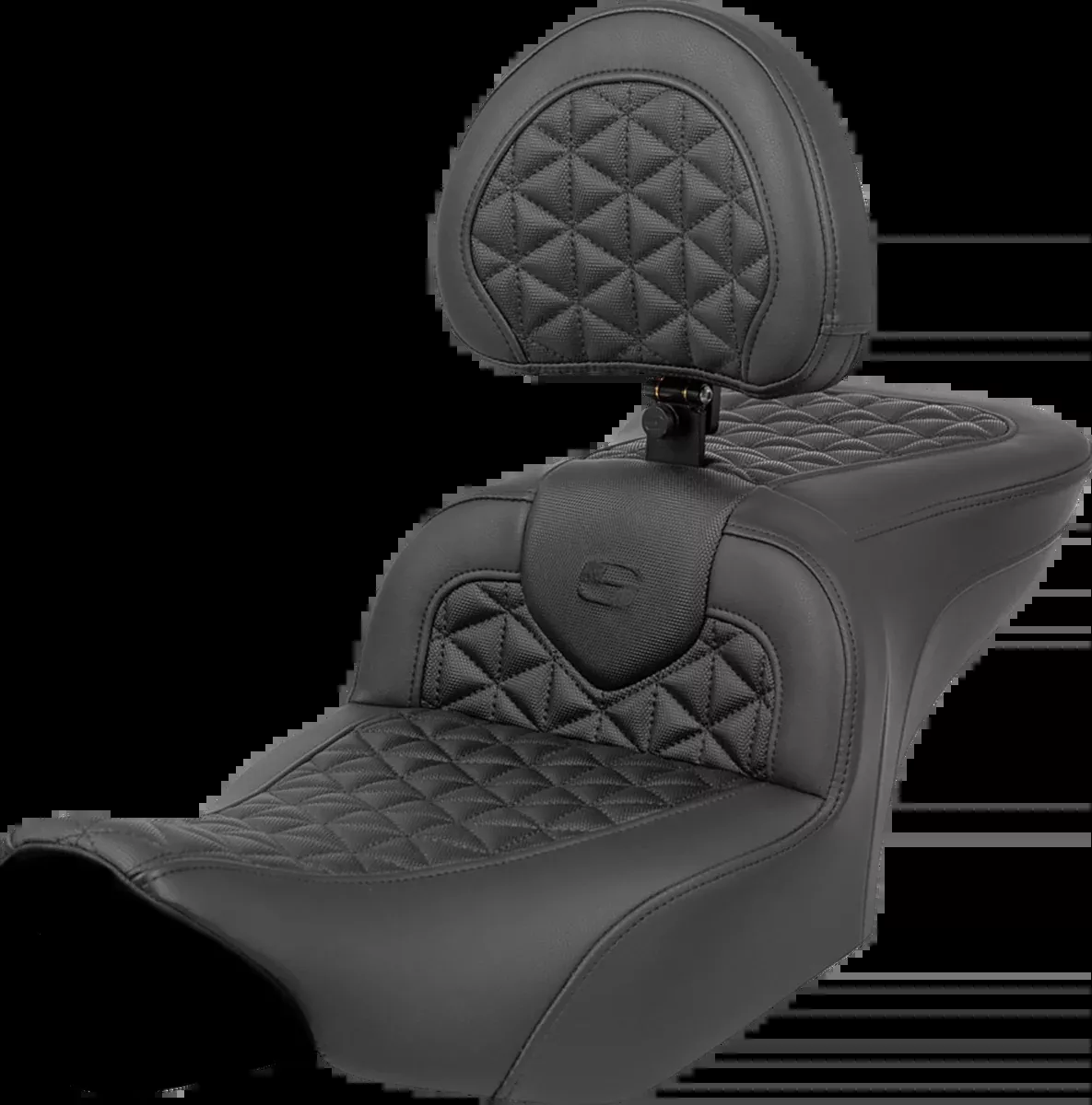 RoadSofa™ Tri Gripper Seat - Standard Reach - w/ Backrest - FLH/FLT '23-'24