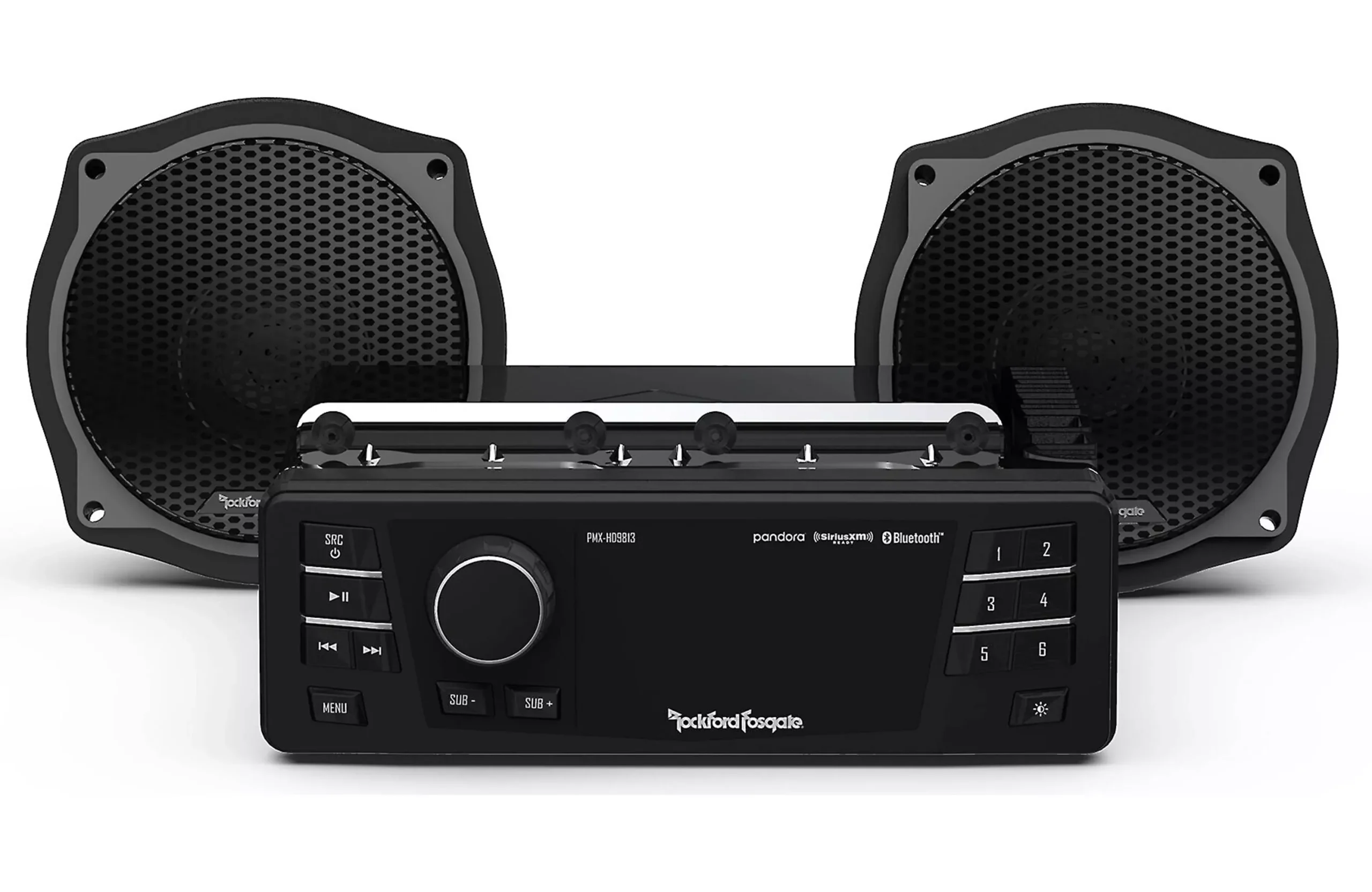 Rockford Fosgate 1998-2013 Harley-Davidson Street Glide Source Unit & 2 Speaker Kit Stage 1