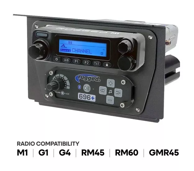 Rugged Radios Radio and Intercom Mount Kit Polaris RZR XP1000