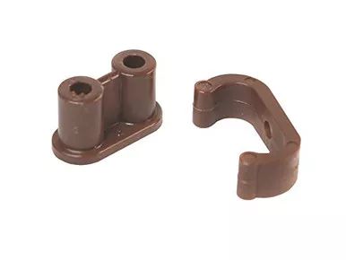 RV Designer H217 Barrel Catch with Nylon Clip, 6 Per Pack, Cabinet Hardware