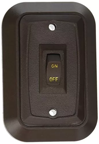 RV Designer S651 Wall Plate Switch Single On/Off 3.53" x 2.39"
