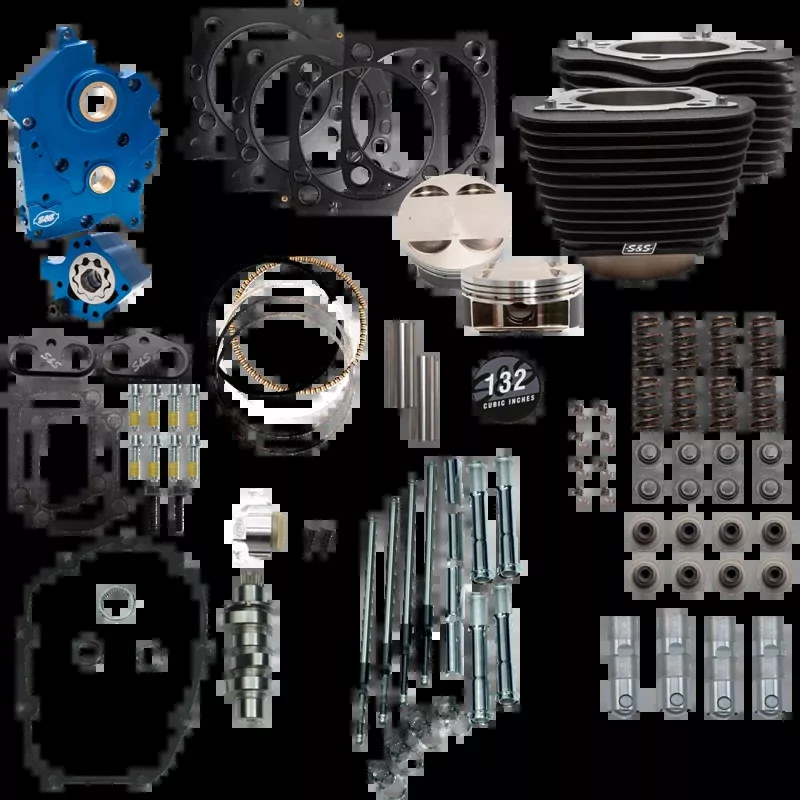 S&S CYCLE 132″ POWER PACKAGE HARLEY DAVIDSON M8 MODELS 2017-2024