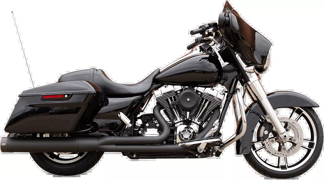 S&S CYCLE 2:1 Sidewinder Exhaust for '95-'16 FL - Black - 550-0777