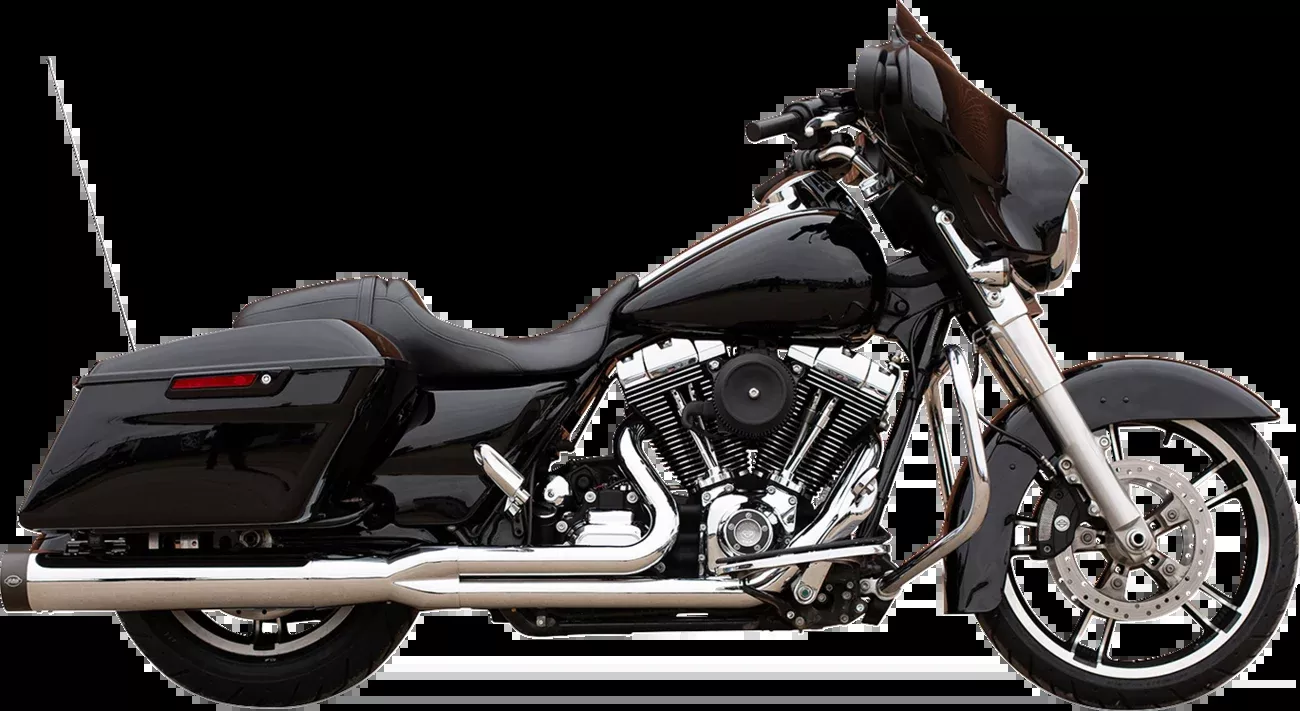 S&S CYCLE 2-into-1 Sidewinder Exhaust System - 50 State - Chrome - Touring '07-'16 - 550-0771