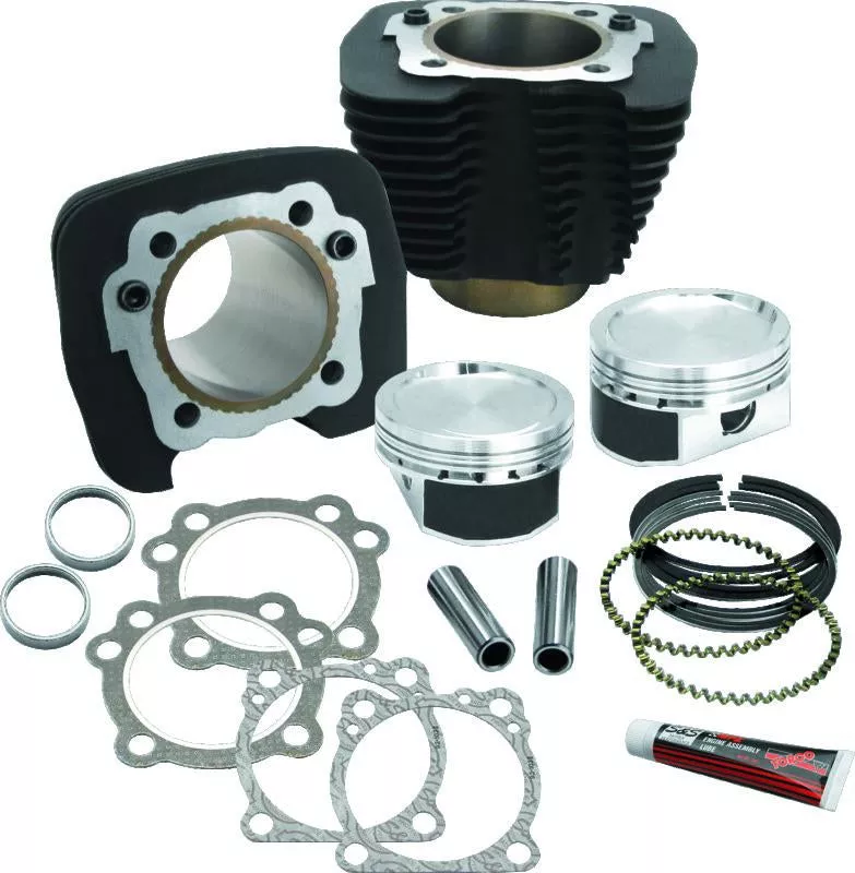 S&S Cycle 86-19 Sportster Models 883 to 1200cc Conversion Kit – Wrinkle Black