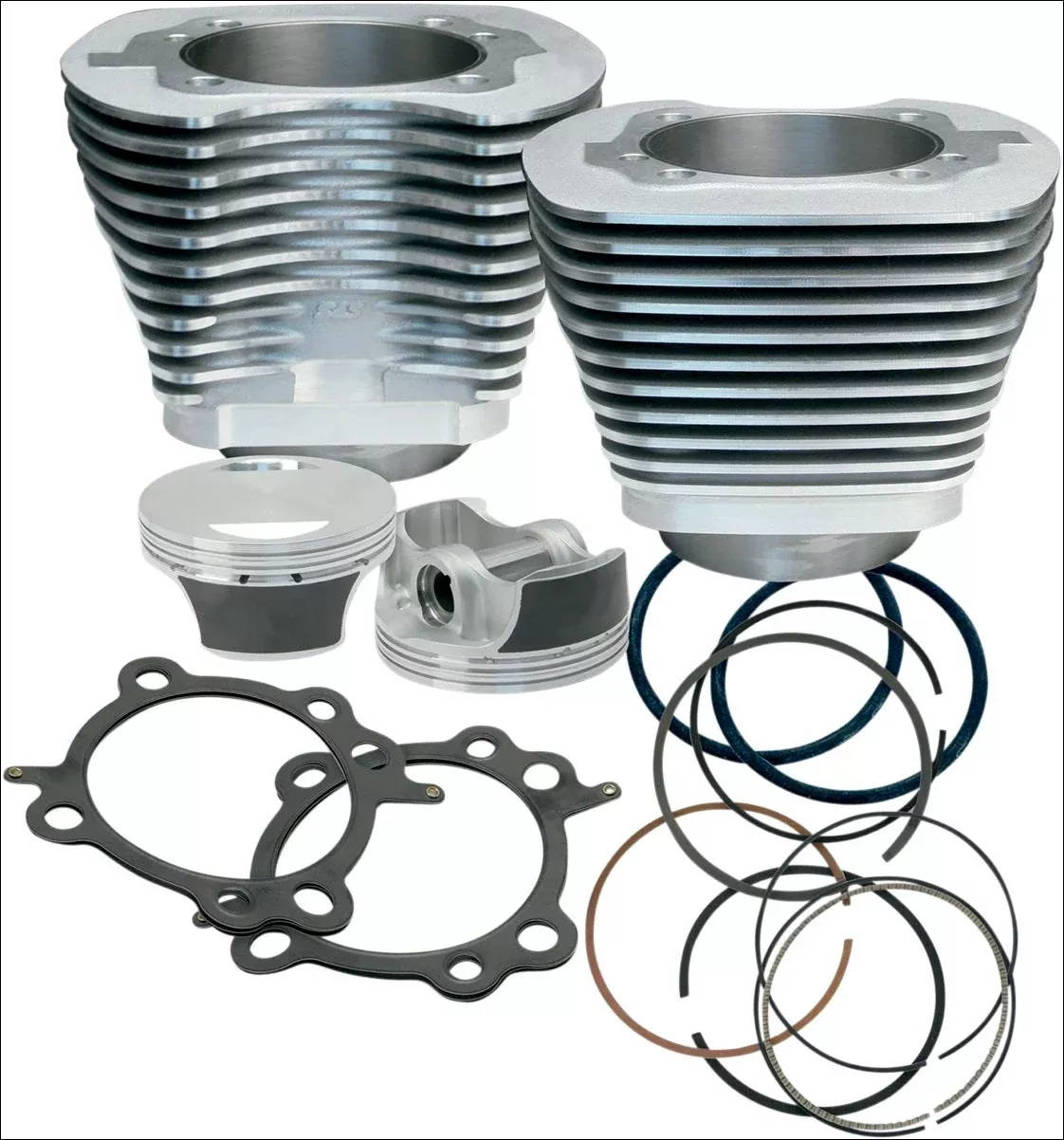 S&S Cycle 97" CI Big Bore Cylinder Kit Silver 9.7:1 Compression 99-06 Harley