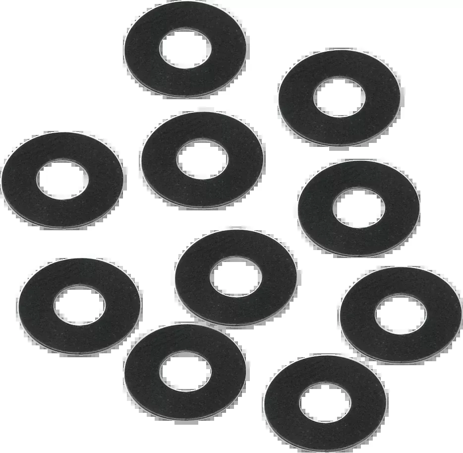 S&S Cycle Black 3/8" Carburetor Breather Steel Washers 10 Pack Harley Davidson