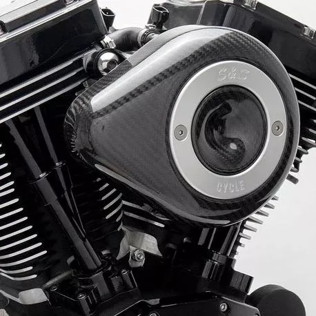 S&S CYCLE CARBON FIBRE TEARDROP AIR FILTER KIT HARLEY M8 MODELS