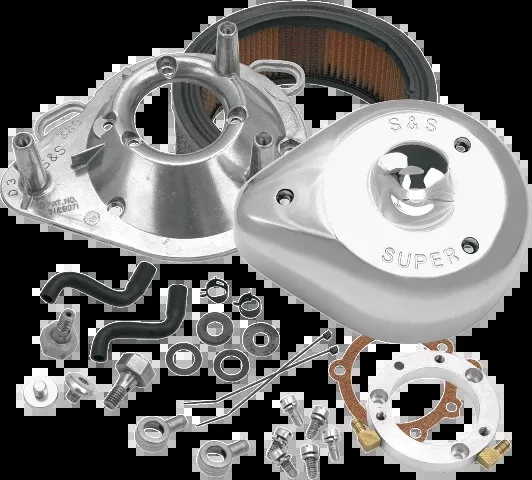 S&S Cycle Chrome Tear Drop Air Cleaner Kit for 93-06 Harley Dyna Touring Softail