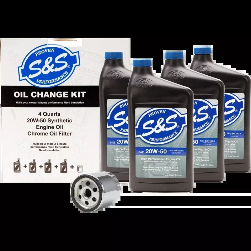 S&S CYCLE OIL CHANGE IN A BOX HARLEY DAVIDSON MODELS 84-25