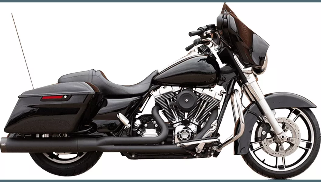 S&S Cycle Sidewinder 2:1 Exhaust System for '07-16 Harley Davidson Touring Models - Black (50 State Emission Qualified)