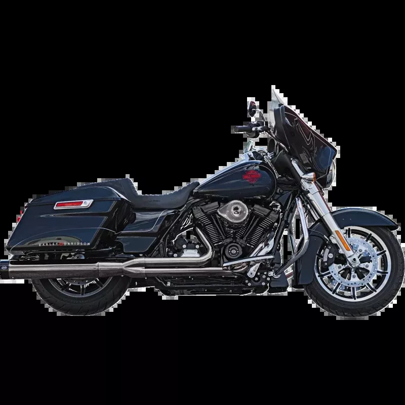 S&S CYCLE SIDEWINDER LAVA CHROME 2:1 EXHAUST SYSTEMM8 HARLEY BAGGERS
