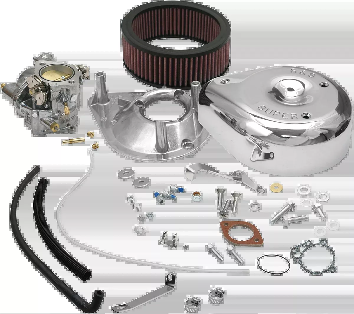 S&S CYCLE Super E Carburetor Kit for Shovelhead Engines – Part Number 11-0418
