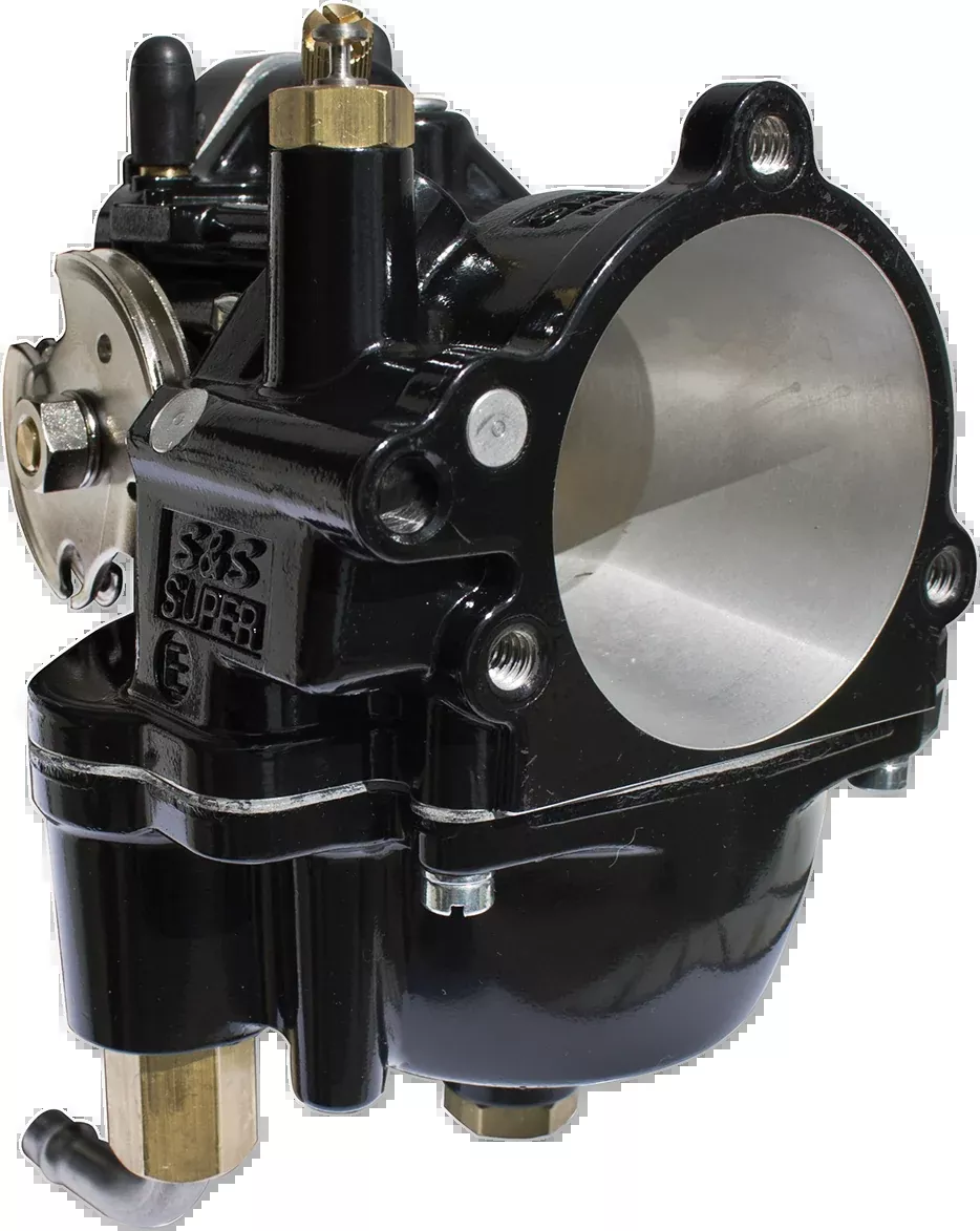 S&S CYCLE Super E Carburetor – Standard Bore – Black (Part Number 110-0133)