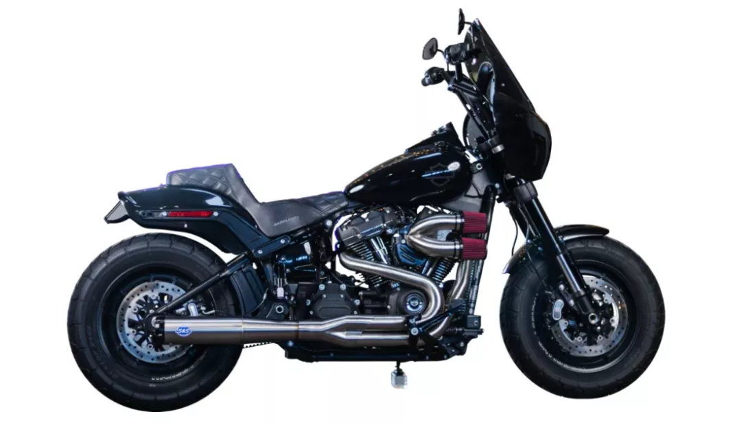 S&S Cycle Superstreet 2-Into-1 Exhaust System – 550-1099 For Harley Softail 2018-2024