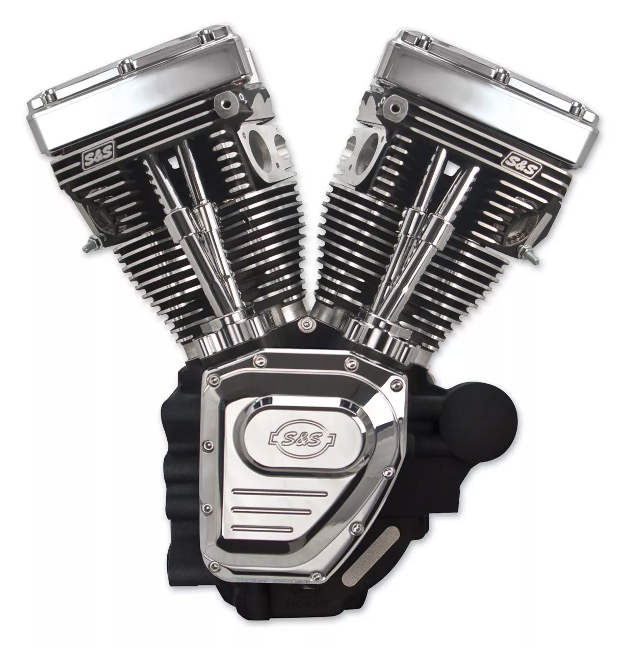S&S Cycle T124 Long Block Engine With Easy Start Cams For Harley Touring 2007-2016