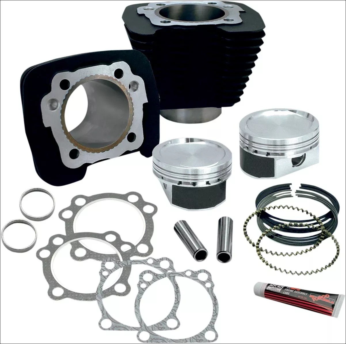 S&S Cycle XL 883 to 1200 Black Big Bore Coversion Kit Harley Sportster 86-20