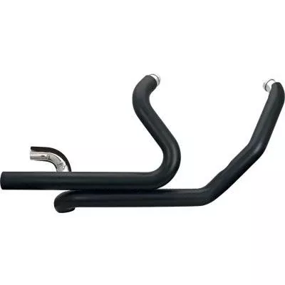 S&S Power Tune Black Exhaust True Dual Crossover Head Pipes Harley FLH/FLT 95-08