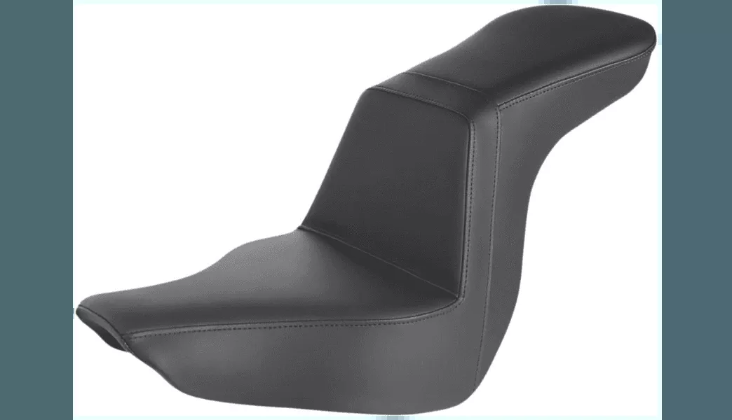 Saddleman Tour Step Seat for '18-Up Harley Davidson Sport Glide and Lowrider - Smooth Black