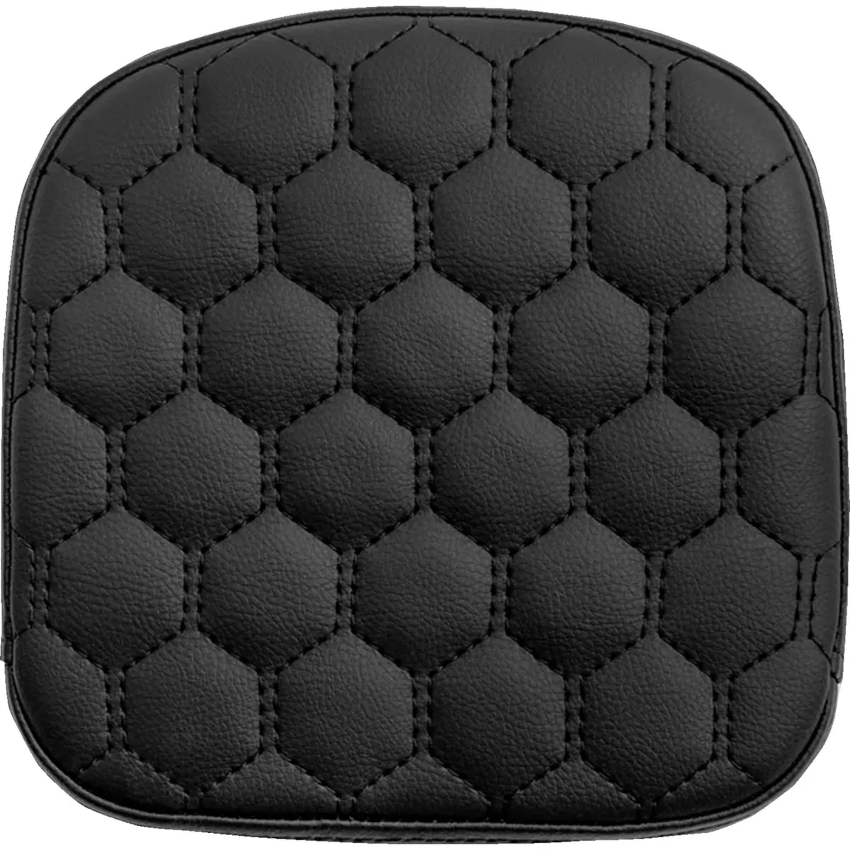 SADDLEMEN 0822-0572 040749 Honeycomb Sissy Bar Pad – Black Stitching